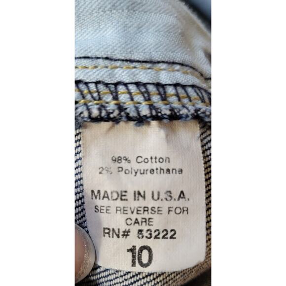 David Kahn Pants Women 10 Blue Denim Jeans Bootcut Made In USA - Picture 12 of 12
